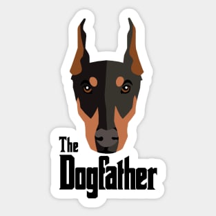 Home Security Doberman The Dogfather Sticker